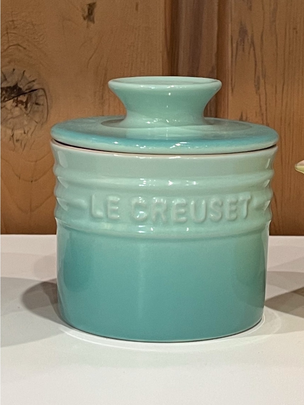 Le Creuset Turquoise Ceramic Canister with Lid